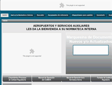Tablet Screenshot of normateca.asa.gob.mx